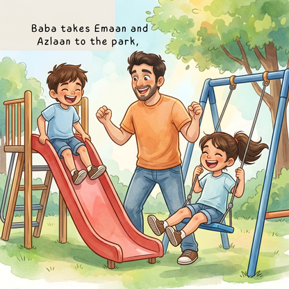 Baba and [2 Children]
