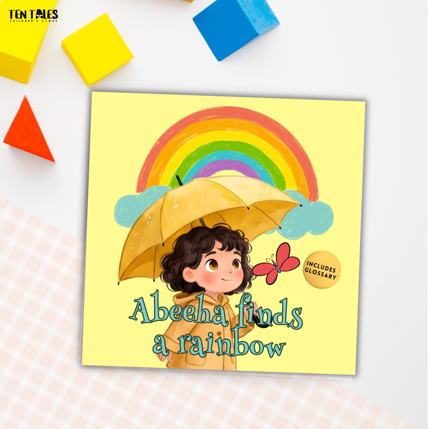 Girl finds a rainbow