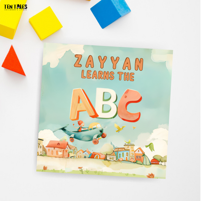 Personalised ABC alphabet book for toddlers with South Asian illustrations — birthday gift Pakistan by tentales 
