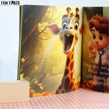 Personalised animal learning book for children with Pakistani child's name — educational gift idea 