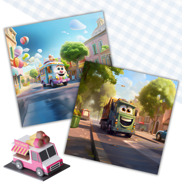 Personalised trucks and vehicles book for boys — birthday gift for toddlers in Pakistan — Ten Tales