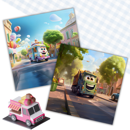 Personalised trucks and vehicles book for boys — birthday gift for toddlers in Pakistan — Ten Tales